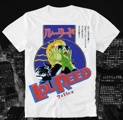 Camiseta Lou Reed Velvet Underground Glam Rock, Retro, japonés, Vintage