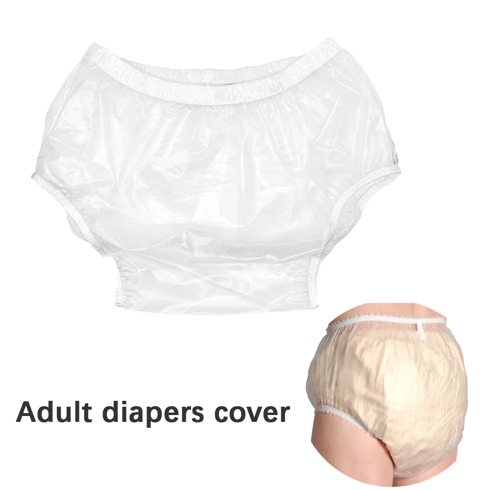 Adult Diaper Covers for Incontinence Noiseless Reusable Waterproof Underwear, Active Waterproof Leakproof Latex Pants