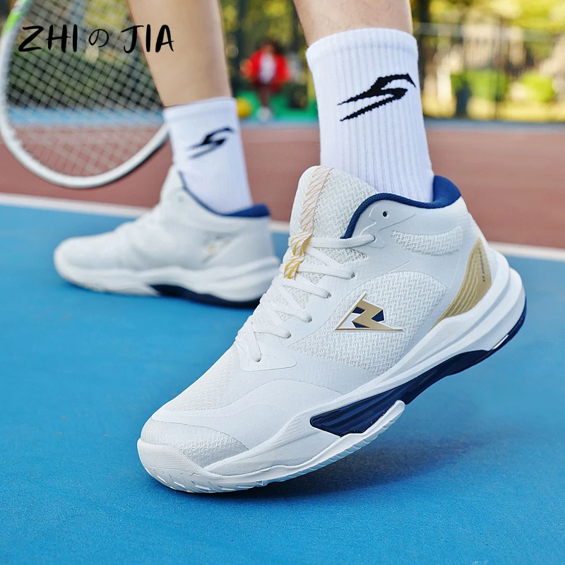 

High Quality Teenage Badminton Table Tennis Shoes Couple Lace up Tennis Shoes Spring Autumn Mesh Breathable Casual Sneakers