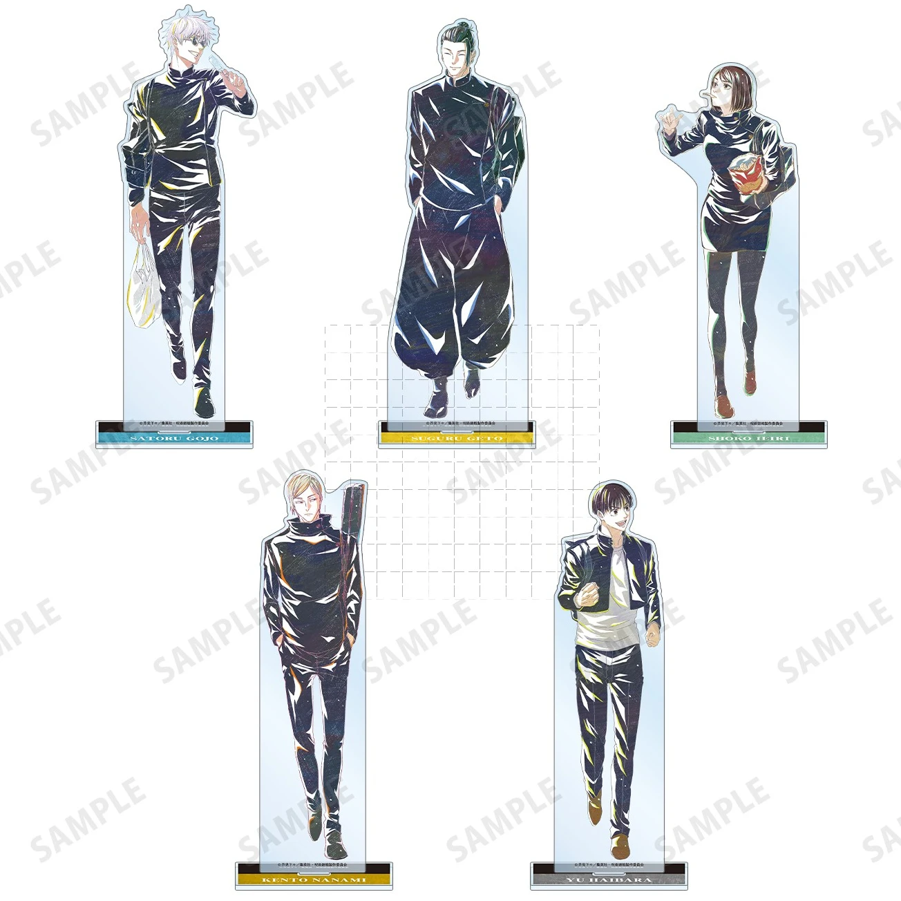 Game Ieiri Shoko Yu Haibara Geto Suguru Gojo Satoru Acrylic Stand Doll Anime Figure Model Plate Cosplay Toy for Gift