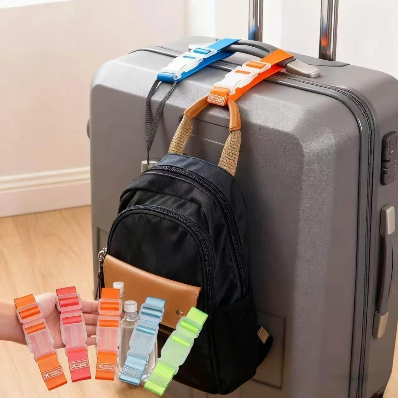 2Pcs Luggage Carrying Clip Straps Por Preventing Luggages Shifting Suitcase Holdalls Straps For Business Trip Backpack