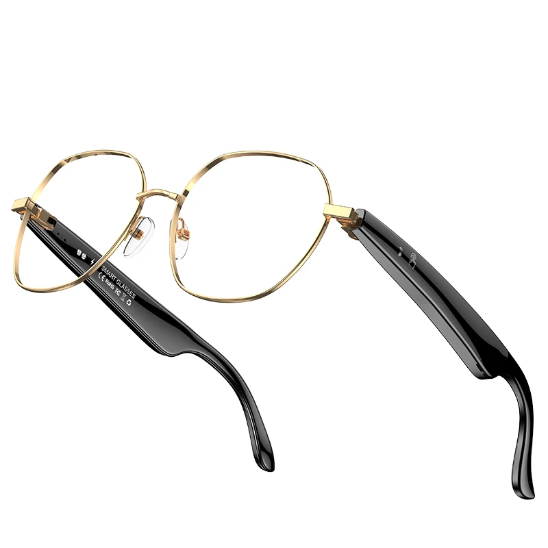 

2025 W100B Smart Glasses BT Audio Calls Real-time Voice AI Translation Business Wearable Headset IP67 Waterproof AB5712F