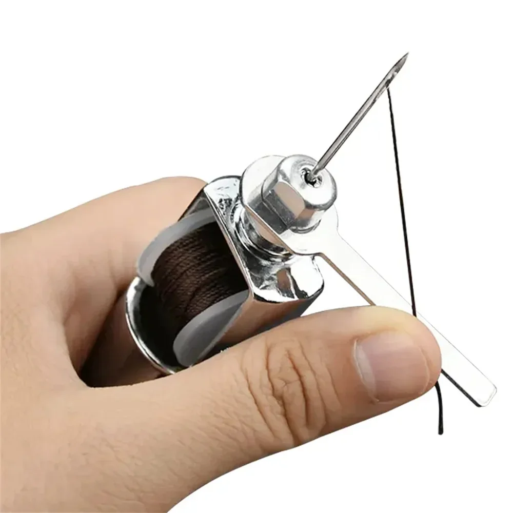 DIY Leather Sewing Awl Kit Waxed Thread Hand Sewing Tools Leather Craft Edge Stitching Belt Strips Shoemaker Canvas Repair Tools