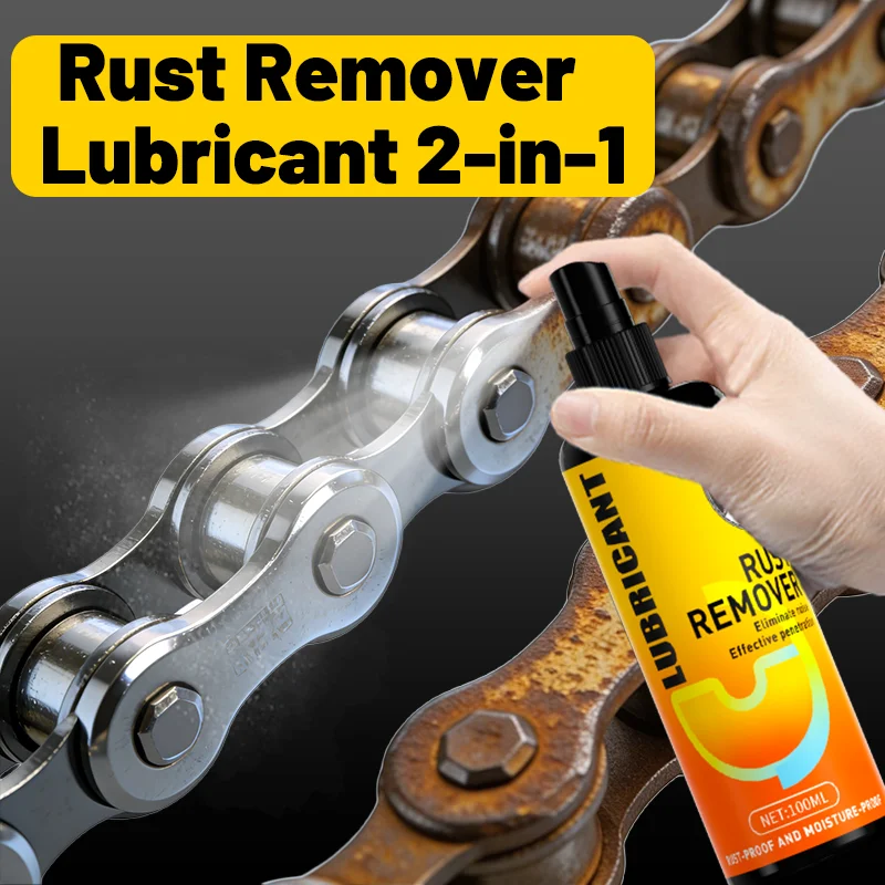 LOORSAN 100ML Bicycle Chain And Gear Lubricant Spray Rust Remover Friction Reducer Anti-Wear for Mountain And Road Bikes