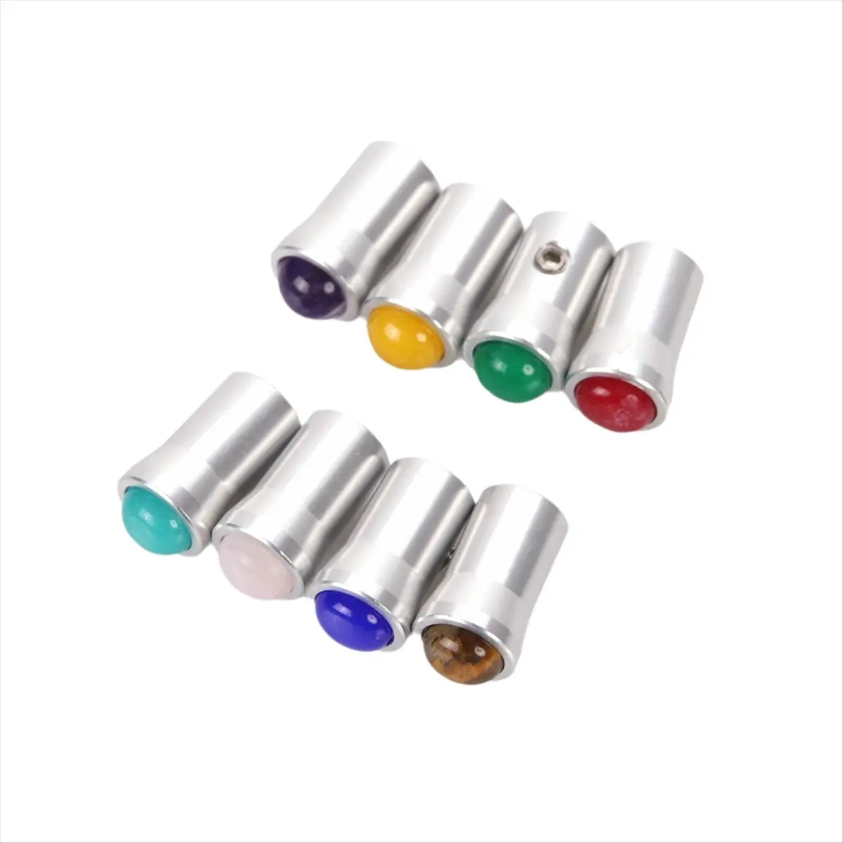 8 قطع من ملحقات الشوكة الرنانة للقدمين، للعلاج الصوتي واليوجا والتأمل والاسترخاء [AA74-AAA]