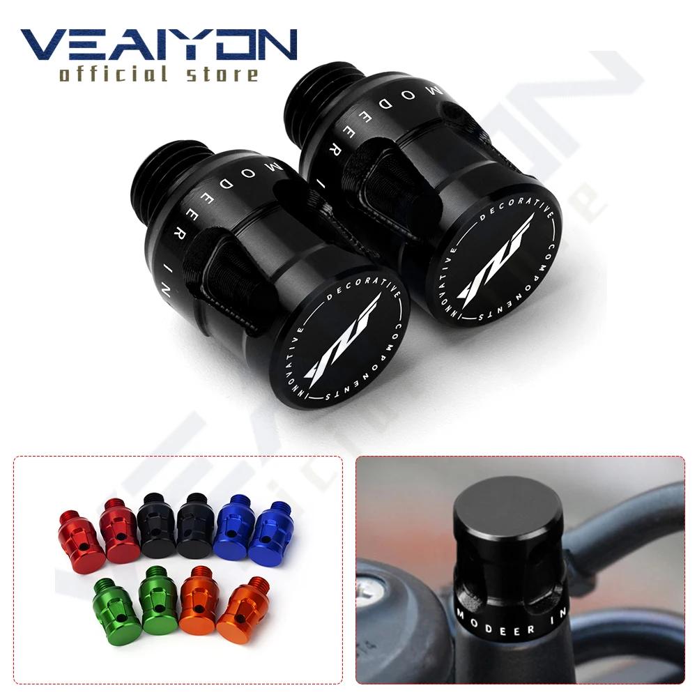 

For YZF YZF-R YZF R3 R6 R7 R25 -2023 Motorcycle CNC Aluminum Mirror Hole Plugs Screws Bolt M10*1.25 high quality Accessories