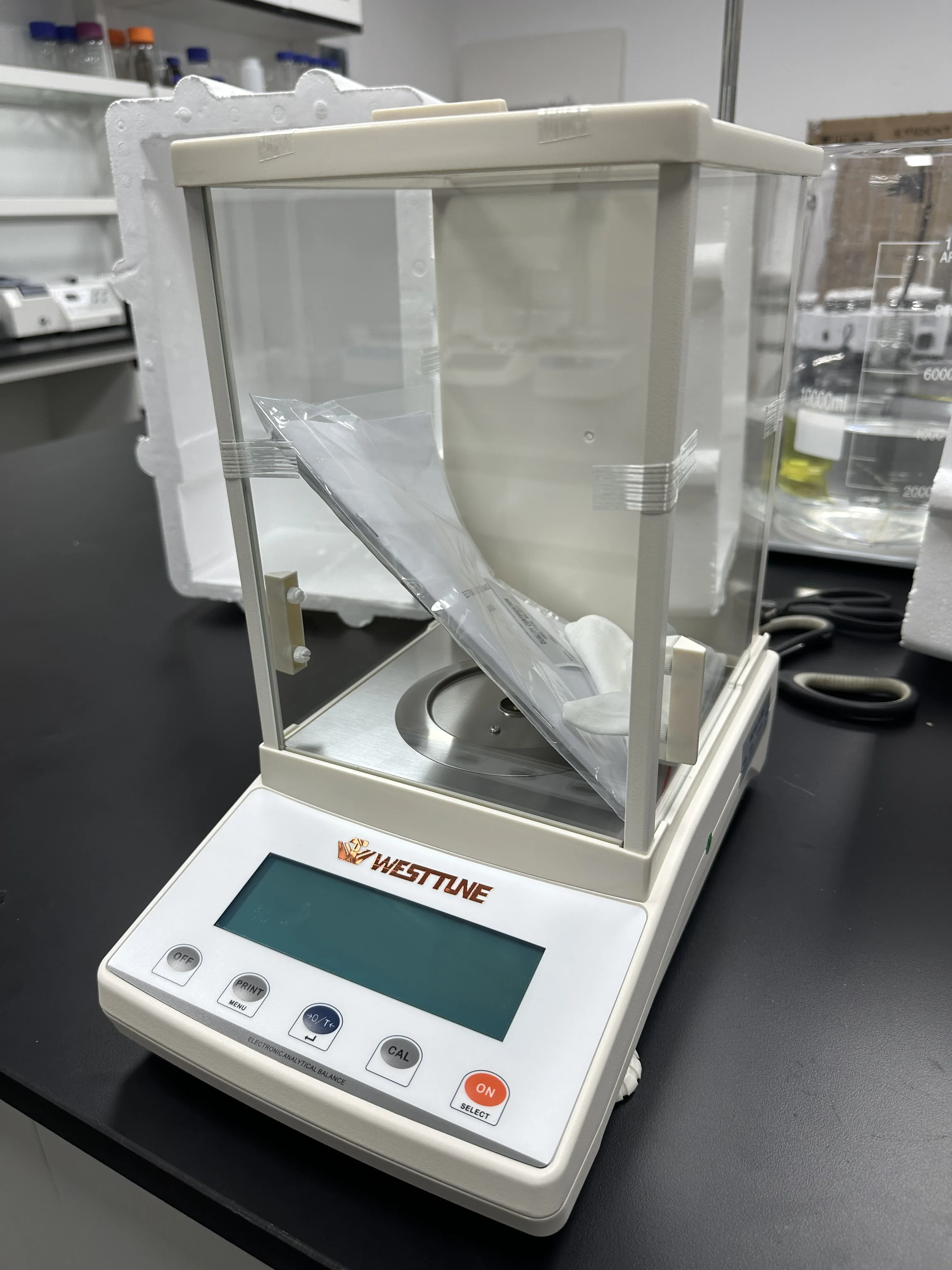 WESTTUNE JA503 500g 1mg ميزان تحليلي للمختبر ميزان إلكتروني دقيق معايرة خارجية