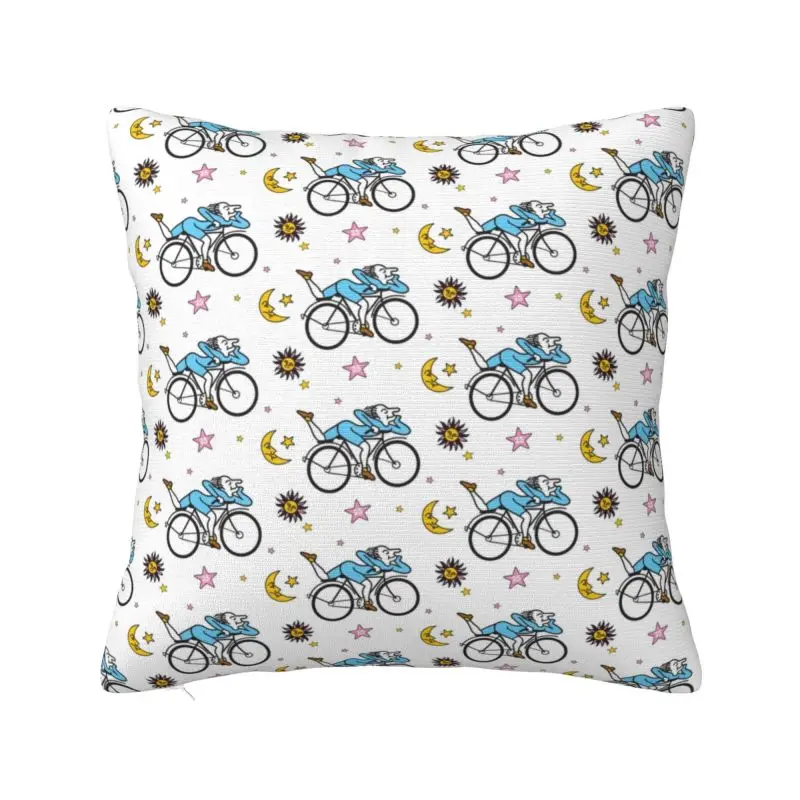 

Albert Hofmann Bicycle Day LSD 1943 Pattern Pillow Case Living Room Acid Blotter Party Nordic Cushion Cover Square Pillowcase