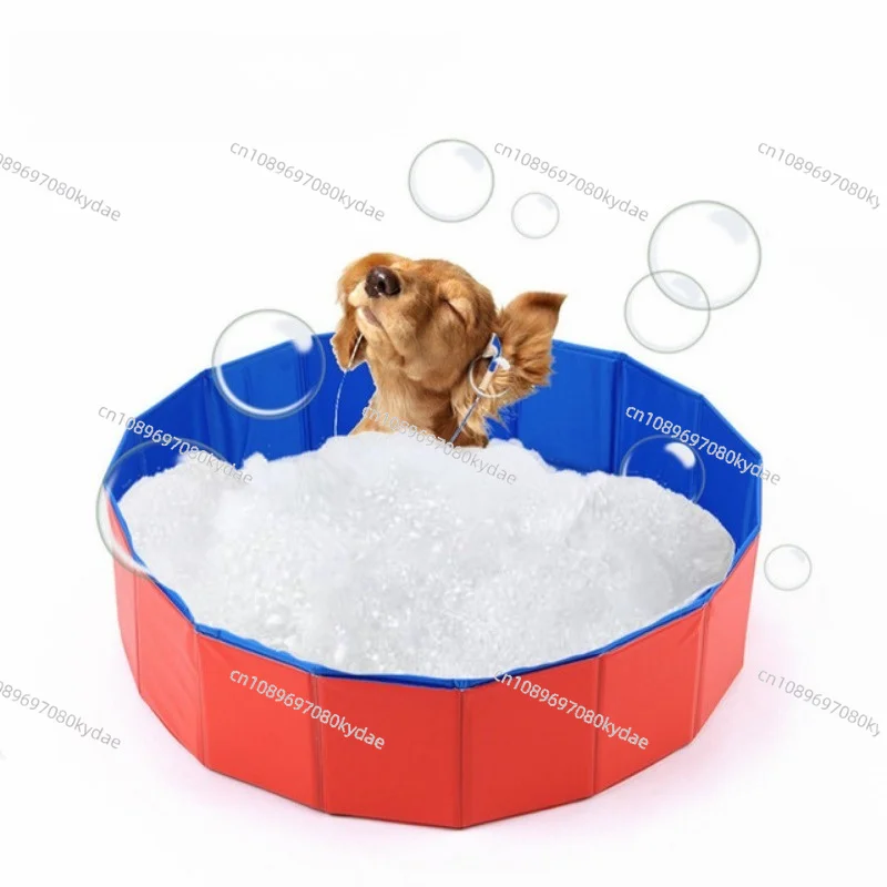 PVC Foldable Pet Bath Tub Dog Cat Swim Pool Indoor Backyard Grooming Shop Summer Play Equipment