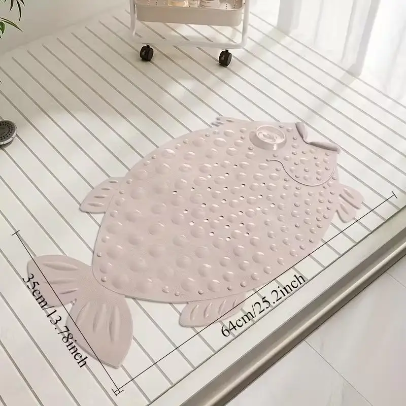 الحمام المضادة للانزلاق حصيرة الكرتون دش الكلمة حصيرة مع شفط الكؤوس تدليك فرك وسادة للقدم لإزالة الجلد الميت #6