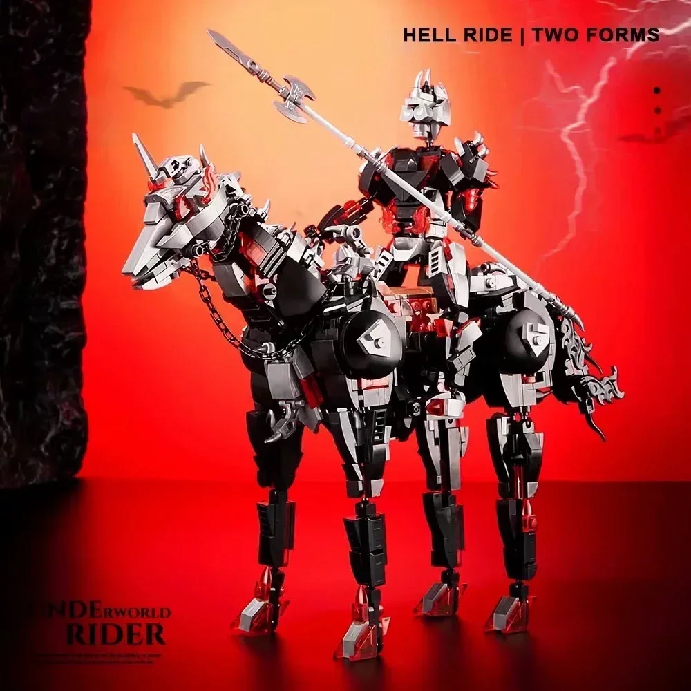 1178PCS Ideas Medieval Knight Building Blocks Creative Vintage Warfare Horse Model Detailed Bricks Toy Xmas Gift Collection Set