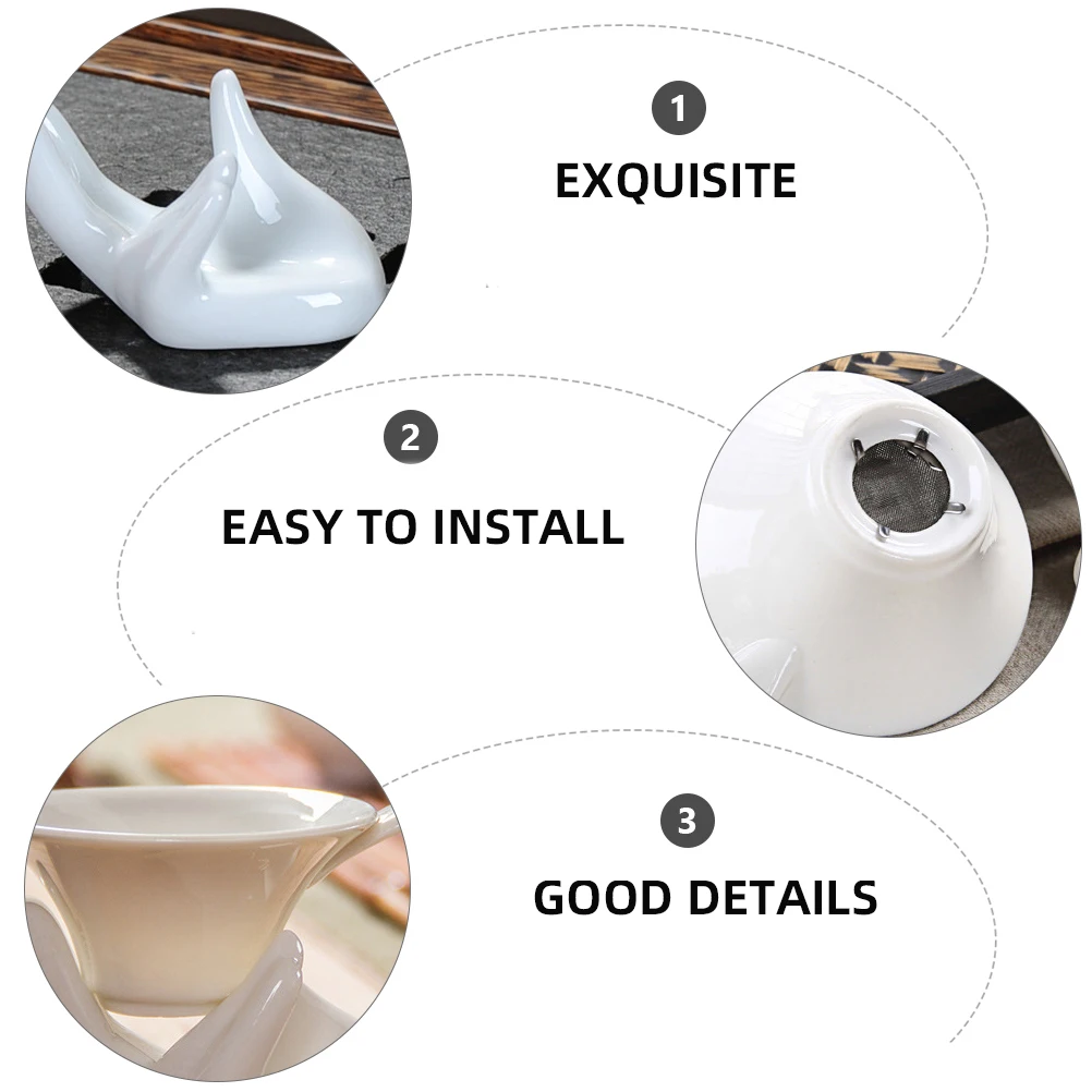 

Ceramic Tea Strainer Tea Filter with Support Ceramic Tea Filter Porcelain Tea Filter Ceramic Kung Fu Tea Set