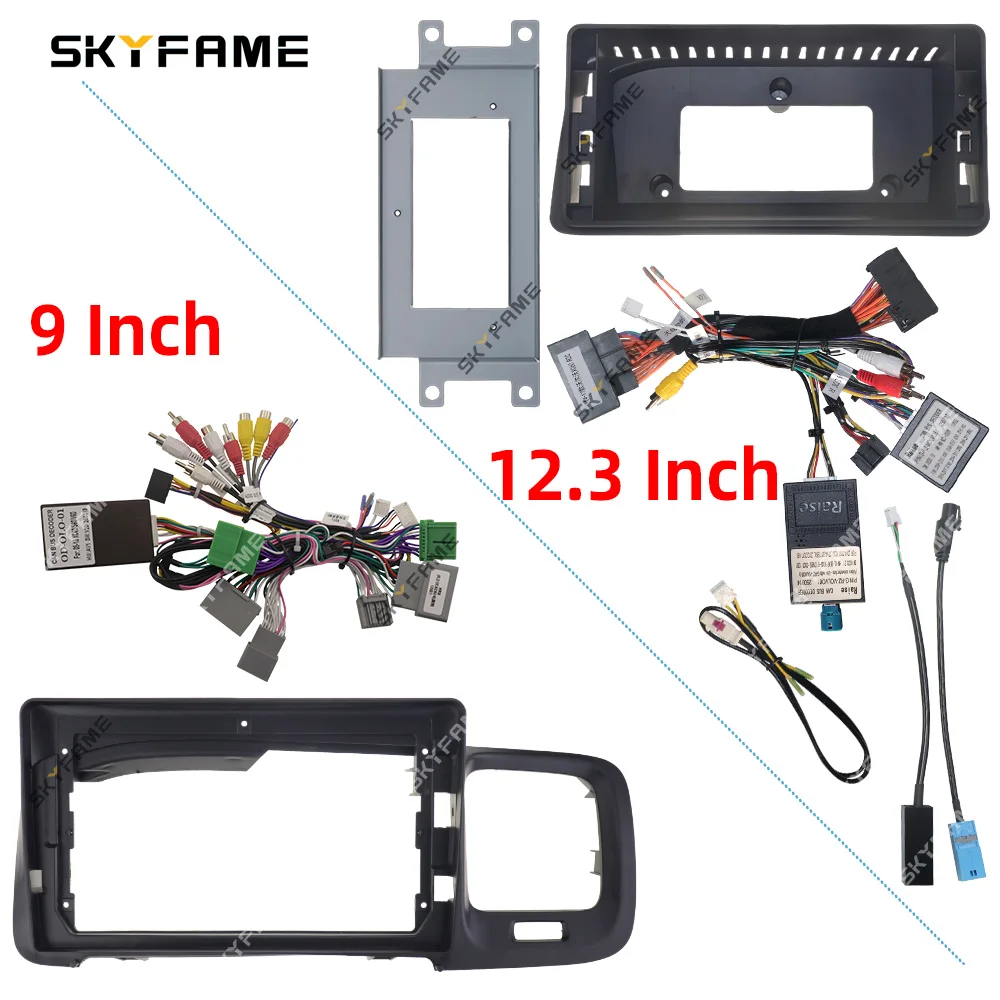 SKYFAME إطار السيارة فآسيا محول Canbus صندوق فك أندرويد راديو داش تركيب لوحة عدة لفولفو S60 V60