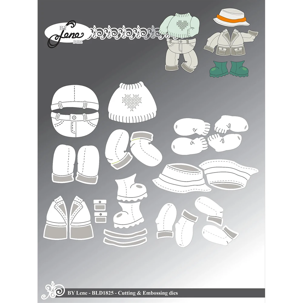 

Новинка 2026 года от Lene: Набор вырубных и тиснильных форм Danske Tekster (Тролль-домик, юбка, шляпа, платья, птичий домик) для скрапбукинга и DIY-проектов