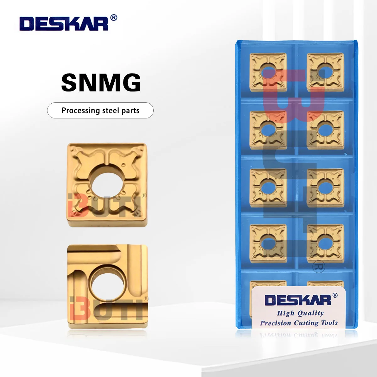 

DESKAR 100% Original SNMG120408R-S LF9018 SNMG120408L-S LF9018 SNMG120408-TM LF9018 Numerical Control Lathe Turning Blade Tools