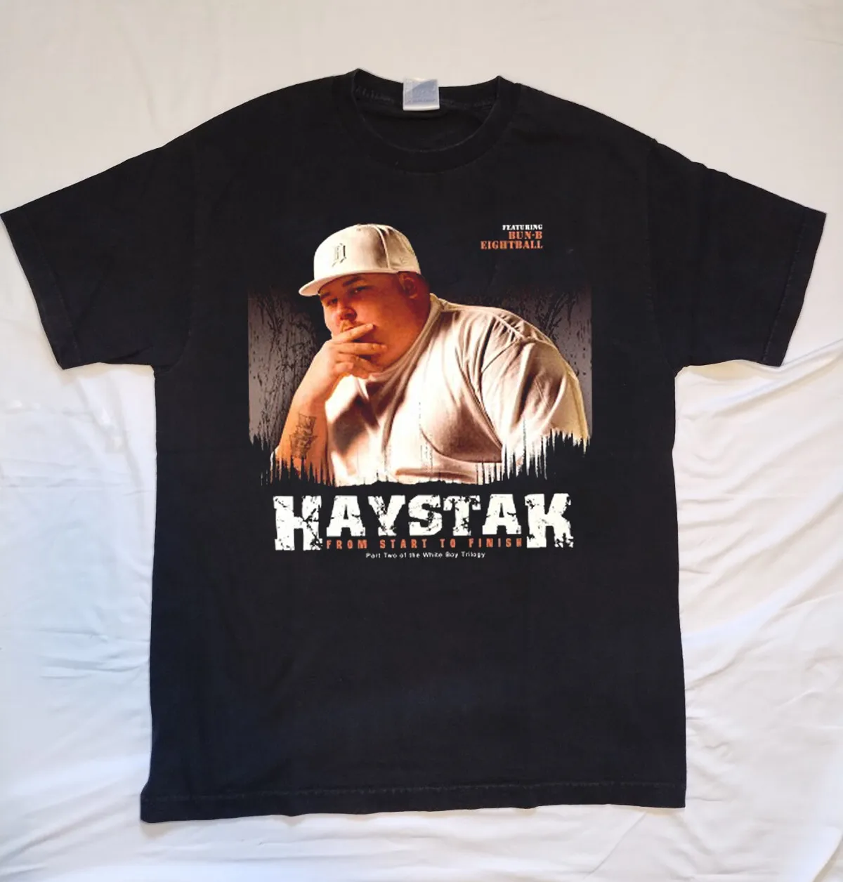 Haystak Start To Finish Album Cover T Shirt Black All Size Gift fan BB519