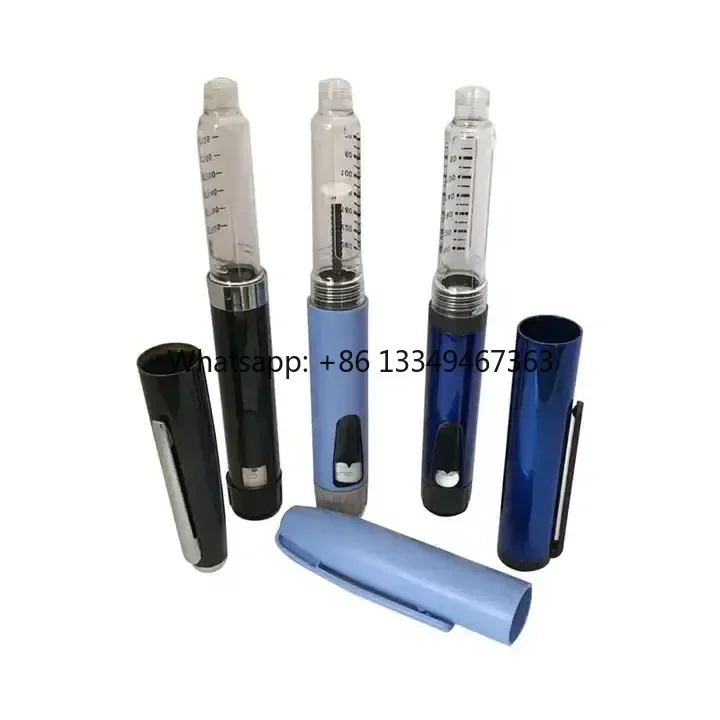 

Pen Injector 0-60IU Reusable Metal Plastic Shot Pen with Case