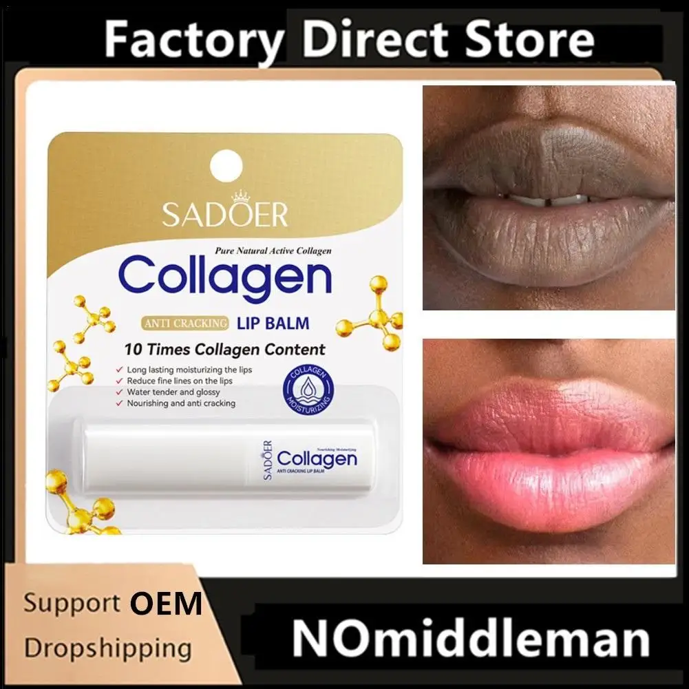 New Collagen Anti-Cracking Lip Balm for Anti-cracking Long Lasting Moisturizing The Lip Exfoliates To Keep You Smooth and Supple