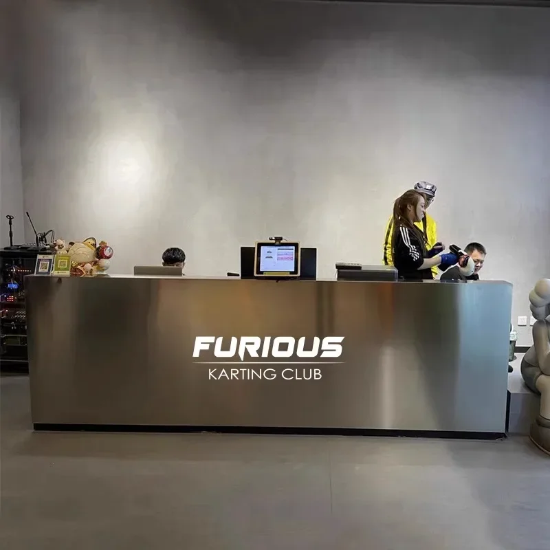 Fitness Room Dance Studio Reception Desk Beauty Salon Barbershop Outfit Shop Counter Billiard Room Furniture Receptionsdisk FYRD