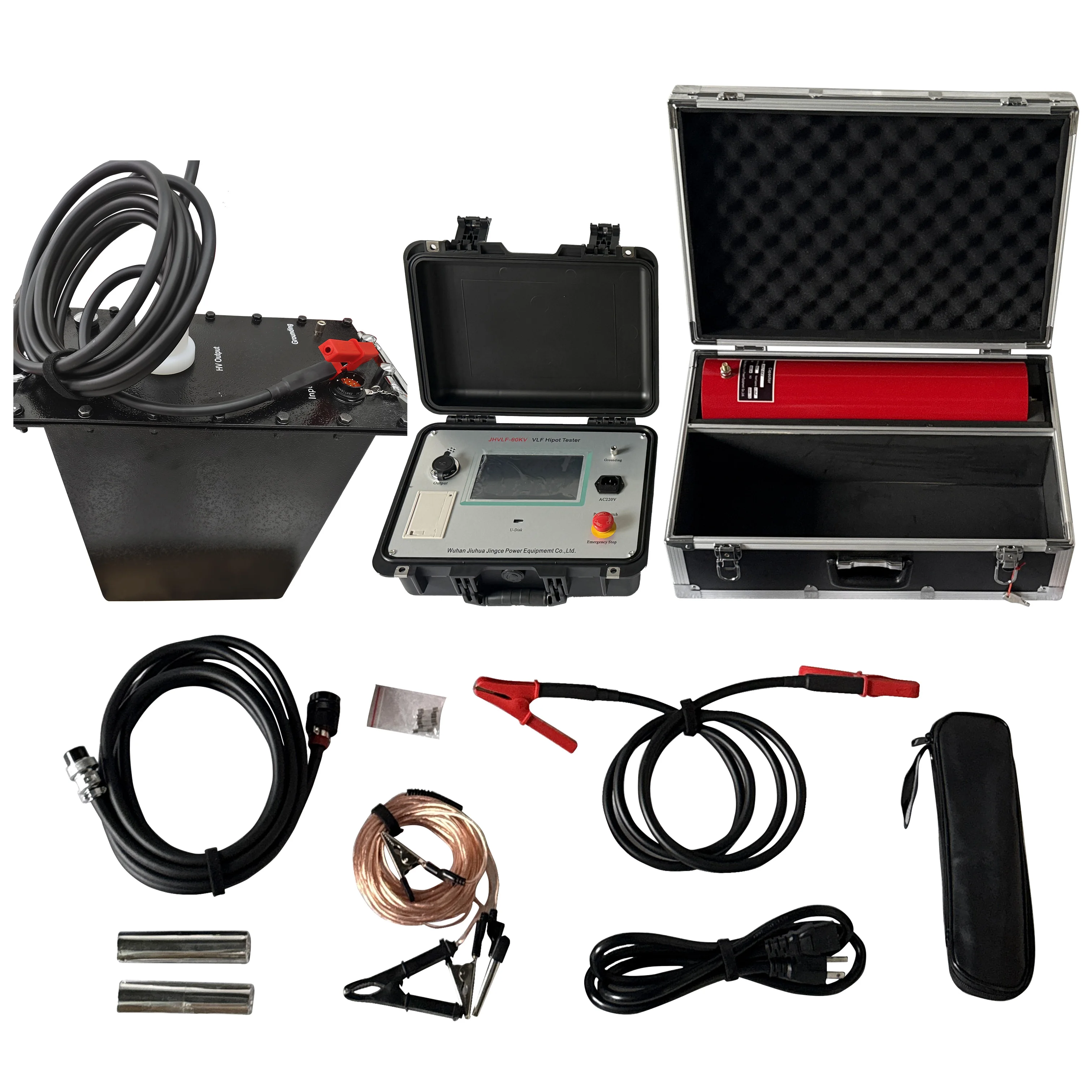 3% Measurement Accuracy New VLF High Voltage Hipot Tester With 0.1Hz-0.6uF 0.05Hz-1.2uF 0.02Hz-3uF 0.01Hz-6uF Load Capacity