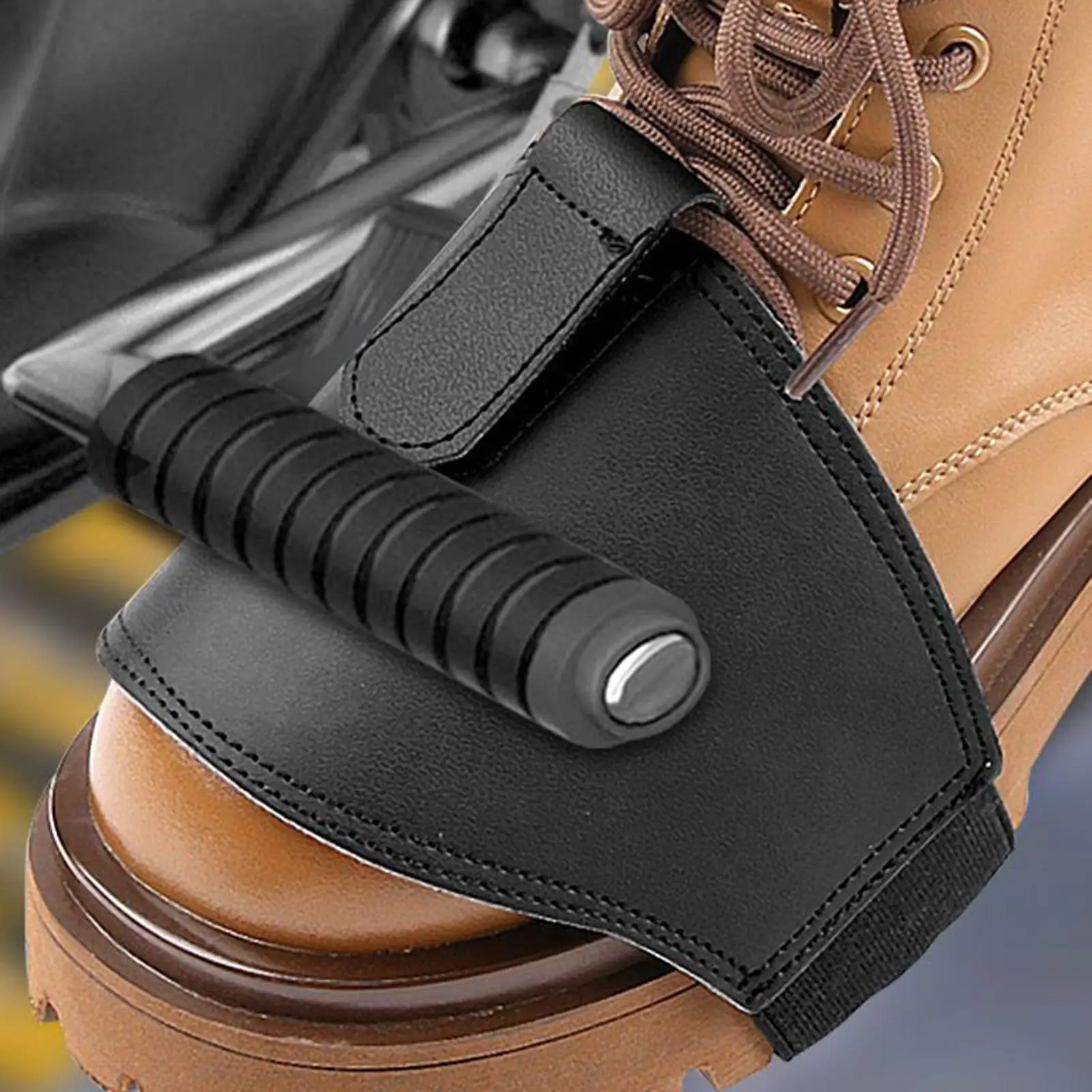 Кожаная защита для рычага переключения передач мотоцикла, противоскользящая защитная накладка для рычага переключения передач мотоцикла для шоссе на дальние расстояния, поездки на шоссе