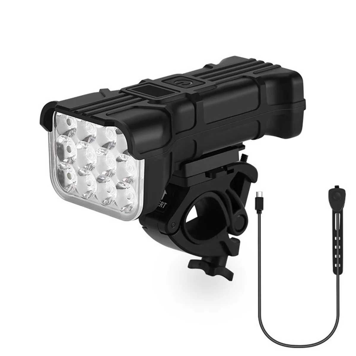 Bicycle Light 12 Lights Night Riding Bright Flashlight USB Rechargeable Outdoor Mountain Bike Riding