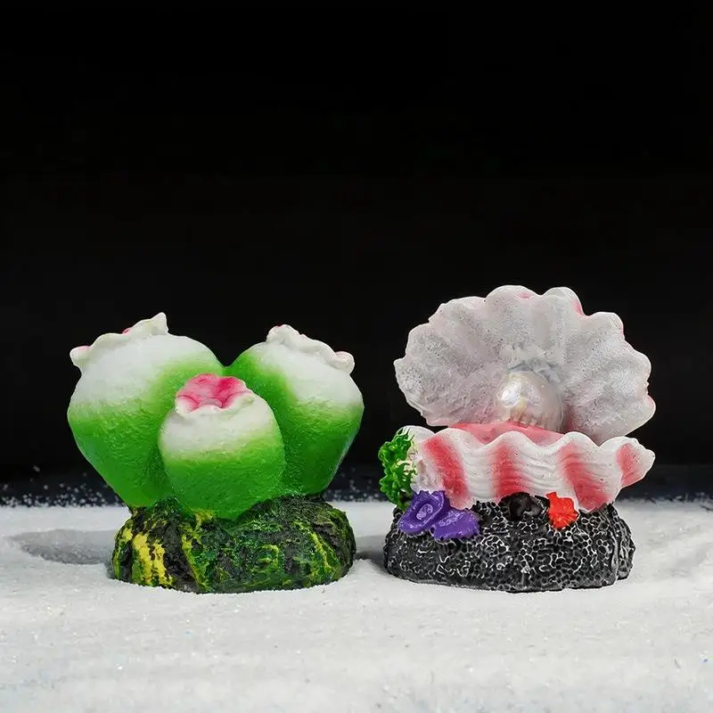 Aquarium Volcano Air Bubble Stone Oxygen Boost Ornament Eco-Friendly Resin Decor for Small Betta Shrimp Freshwater Fish Tanks