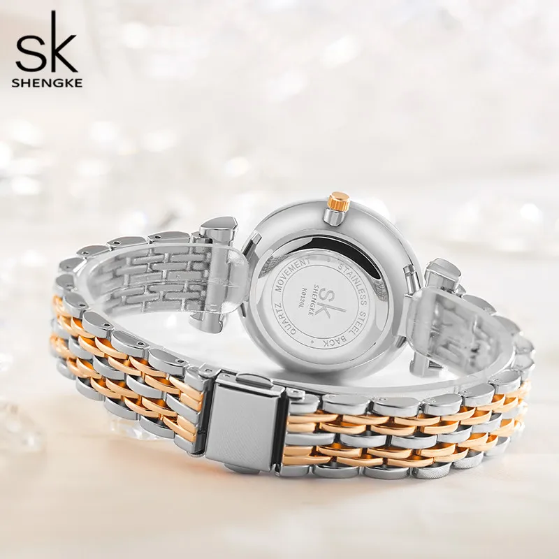 Shengke Brand Luxury Bracelet Women Watch Rosegold Wristwatches for Women Top Sales Japanese Quartz Watches Relogio Feminino