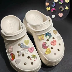 1 Set Summer Fashion Shoe Charms Set Accessories for Clogs Shoe Buckle ABS Cute Ocean Series DIY Shoes Decorations