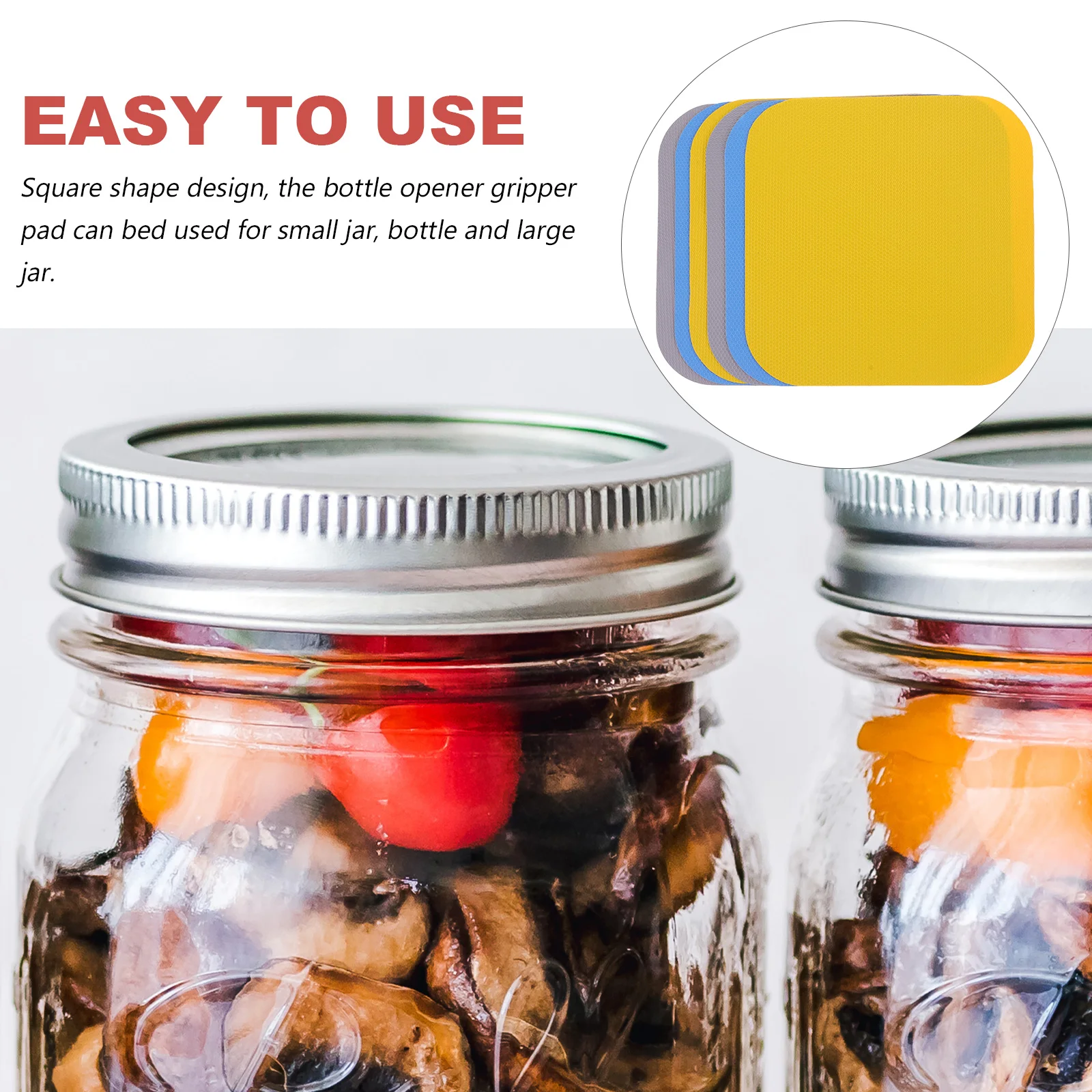 

6 Pcs Bottle Opening Mat Jar Grip Wow Multifunctional Pads Jars Opener Gripper Openers Tea Towel
