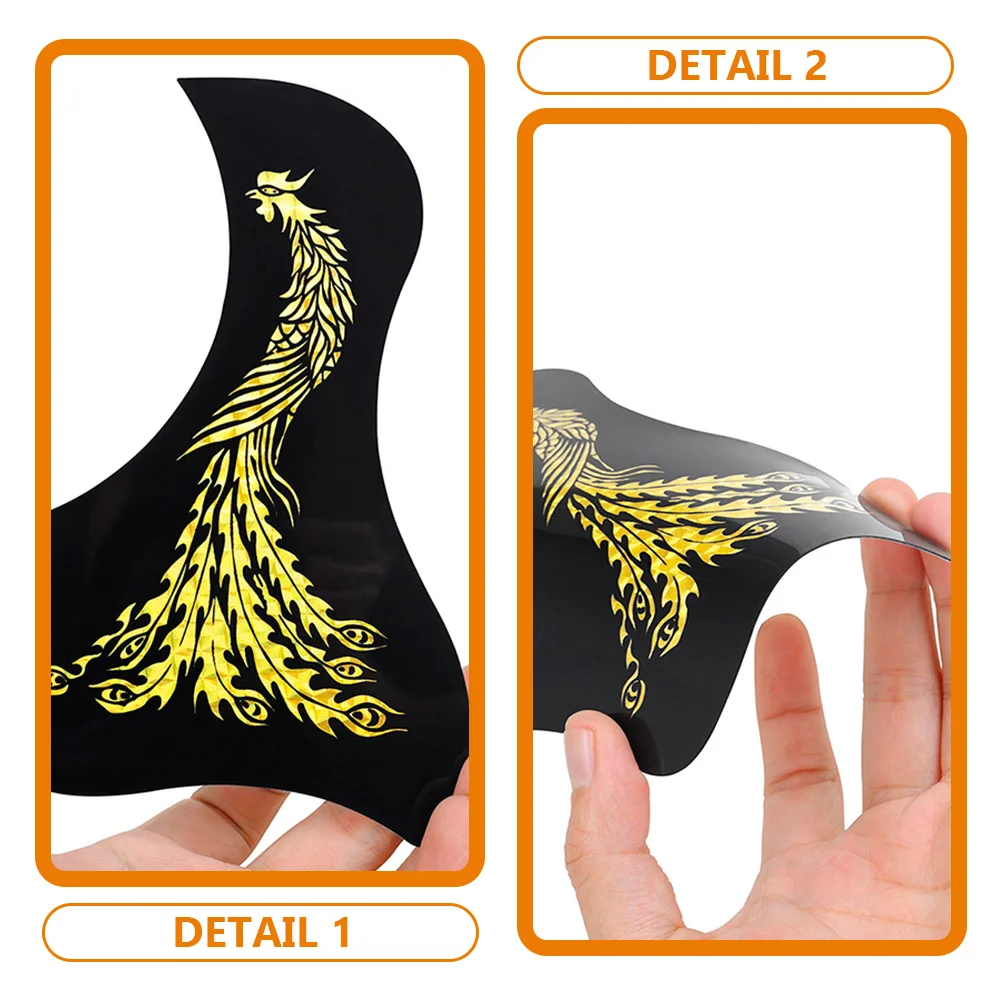 

10pcs Pickguards Acoustic Folk Guitar Protector Plastic Replacement Scratch Resistant Light Easy Install Smooth Surface Guitar