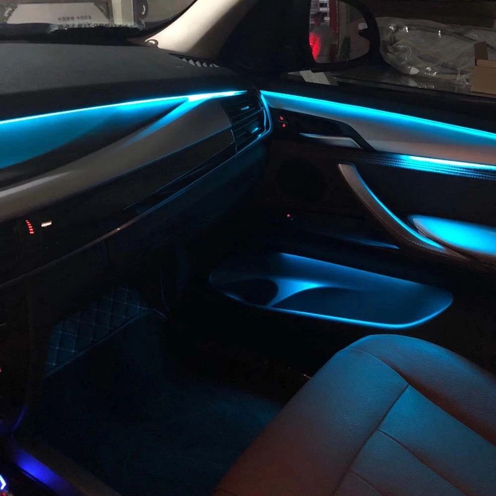 For BMW X5/X6 F15 F16 2011-2018 Car Led Luminous Ambient Light Door Panel Dashboard Footwell Atmosphere Lamp