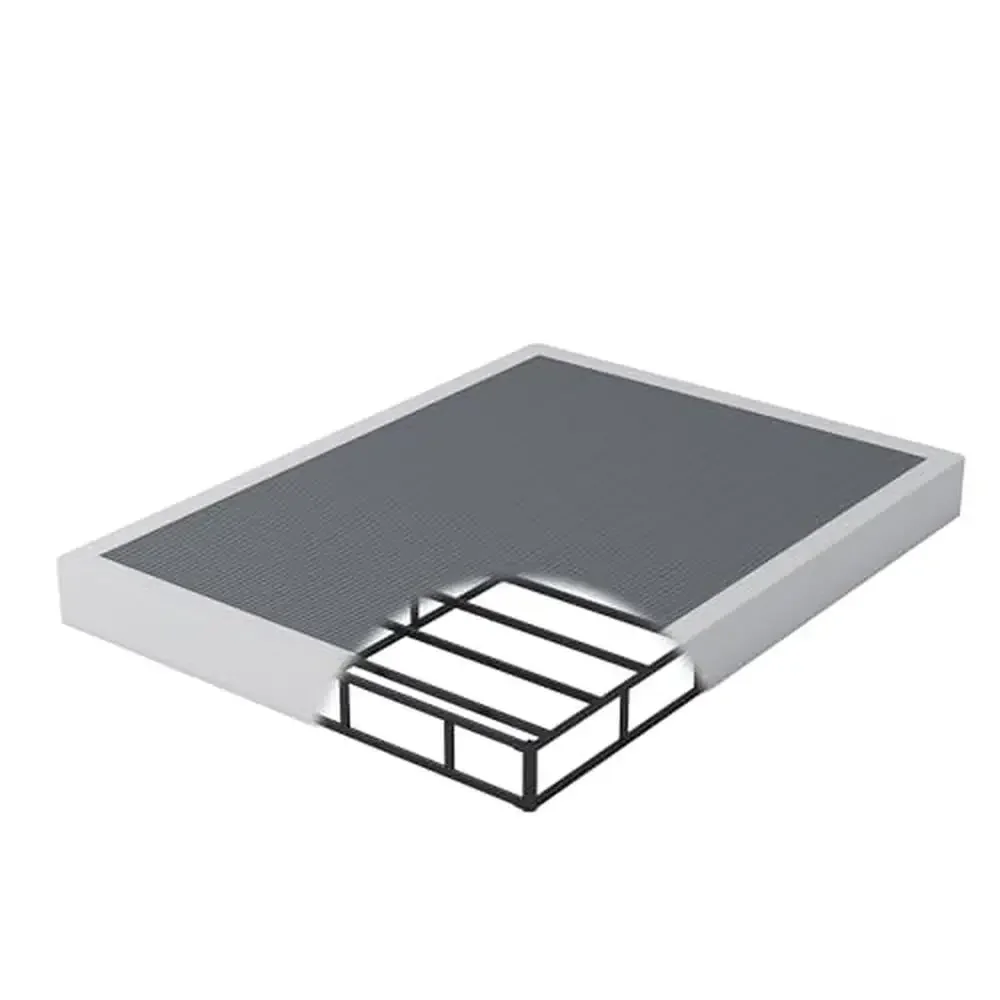 Matelas en métal avec ressort, lit Queen Box, housse en tissu de base, sans bruit, assemblage facile, capacité artérielle 3000, 9 po