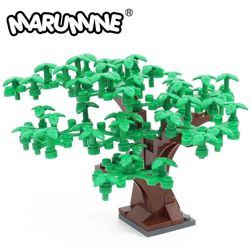 

Marumine 80PCS Tree Building Blocks Set MOC City Street View Garden Plant Decoration Scene DIY Construction Bricks Accessories