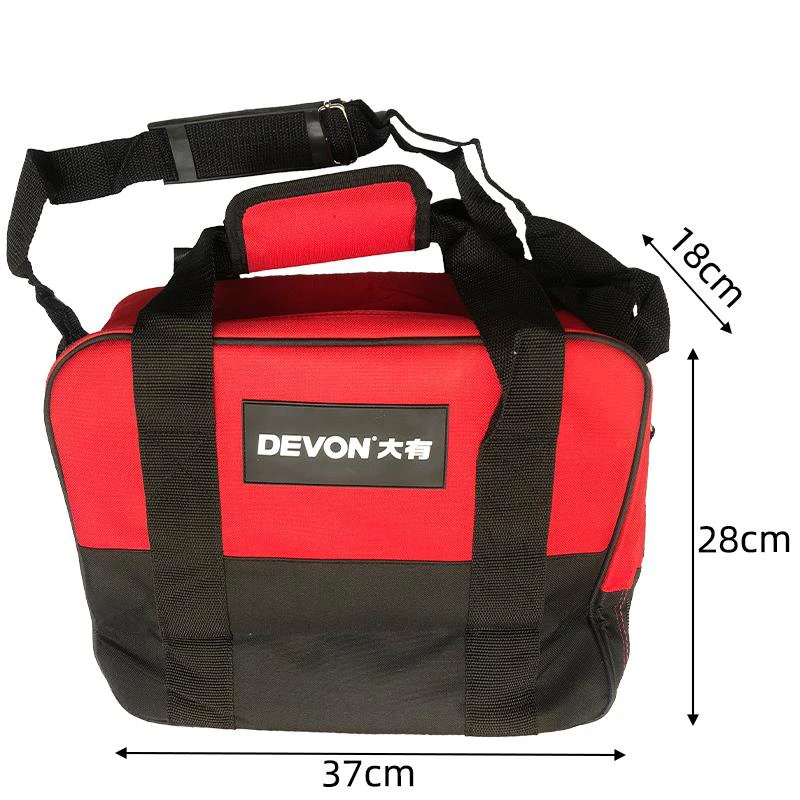 Devon Portable Hand Tool Bag Double Layer Oxford Cloth Electrician Bag Waterproof Anti-Fall Storage Bags