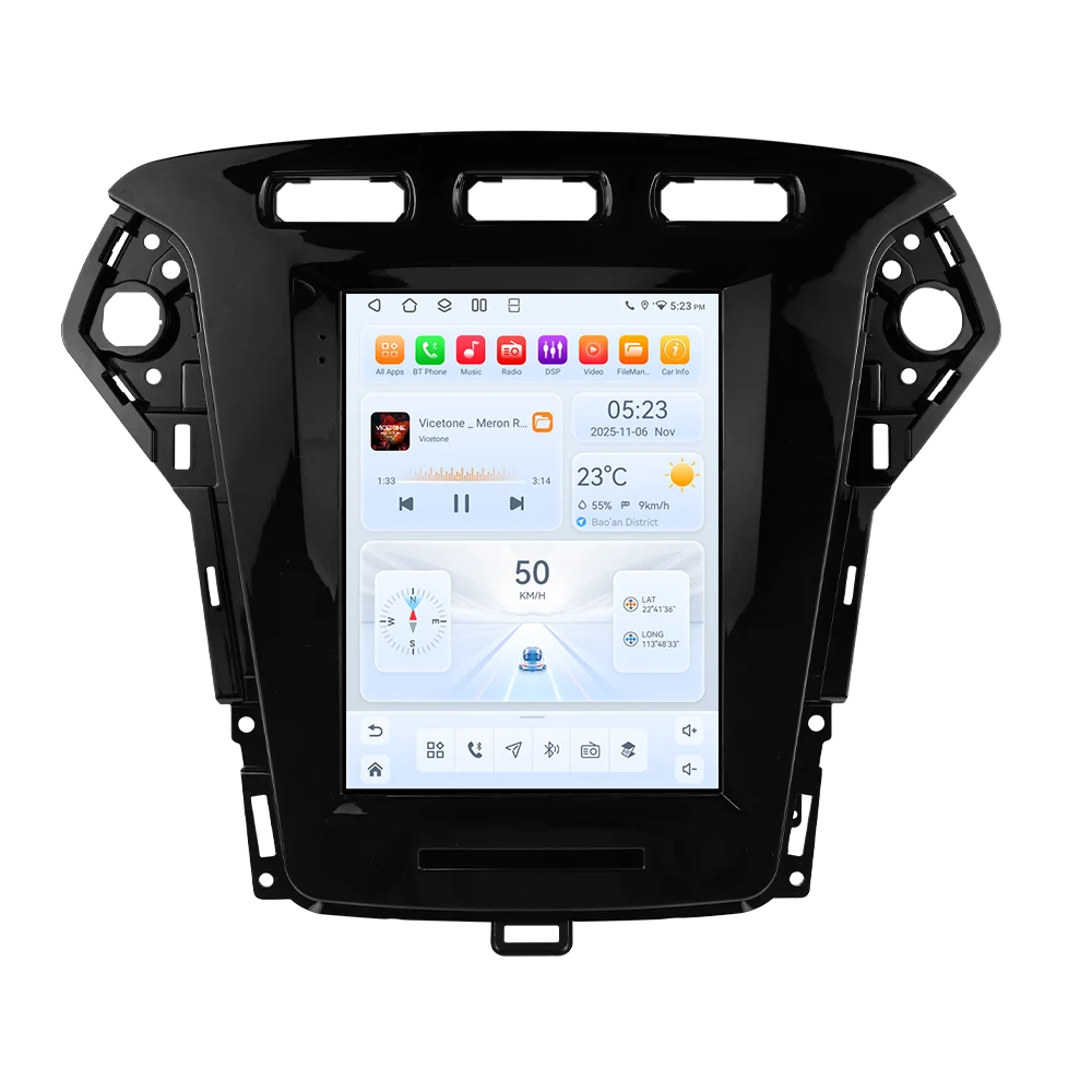9,7-Zoll-Autoradio mit AI Carplay und Android 14 für Ford Mondeo MK4 Galaxy 2011 2012 2013 Multimedia mit Snapdragon 6115 GPS Stereo 360 Kamera