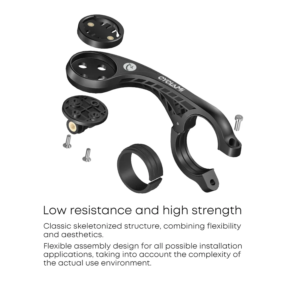 CYCLAMI S2 Bike Computer Mount Mountain Road Bicycle GPS Headlight Holder Bracket Support For GARMIN XOSS IGPSPORT Magene Coospo - Detail Angle #03
