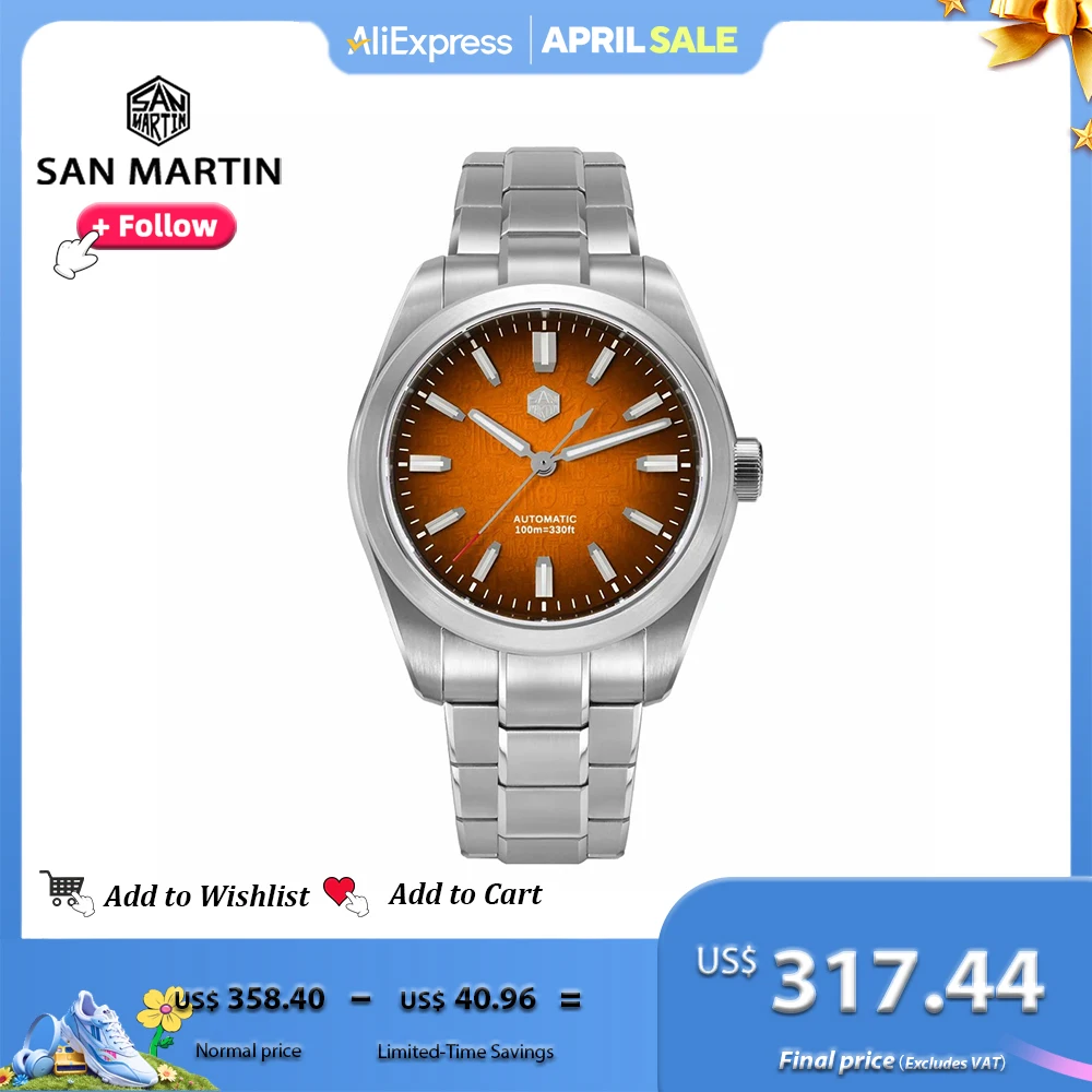 San Martin Miyota 9039 39mm Men Watch Chinese Original Design 