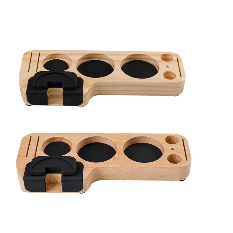 

2PCS Coffee Tamper Station Stand Espresso Distributor Base 51/53/58Mm/54Mm Coffee Powder Pad Nonslip