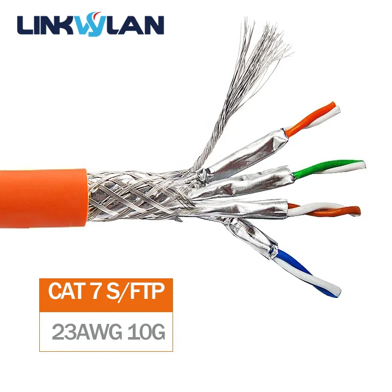 Linkwylan Network Lan Cable Gigabit Cat6 UTP FTP 10GBit Cat6A Cat7 SFTP Installation Cable Oxygen-free Copper Wires Indoor LSZH