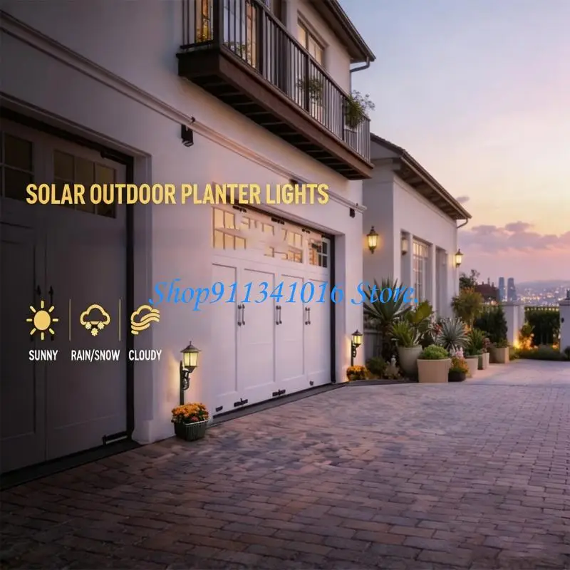 

Outdoor Solar Lawn Light Garden Flower Pot Light Outdoor Home Decoration Light