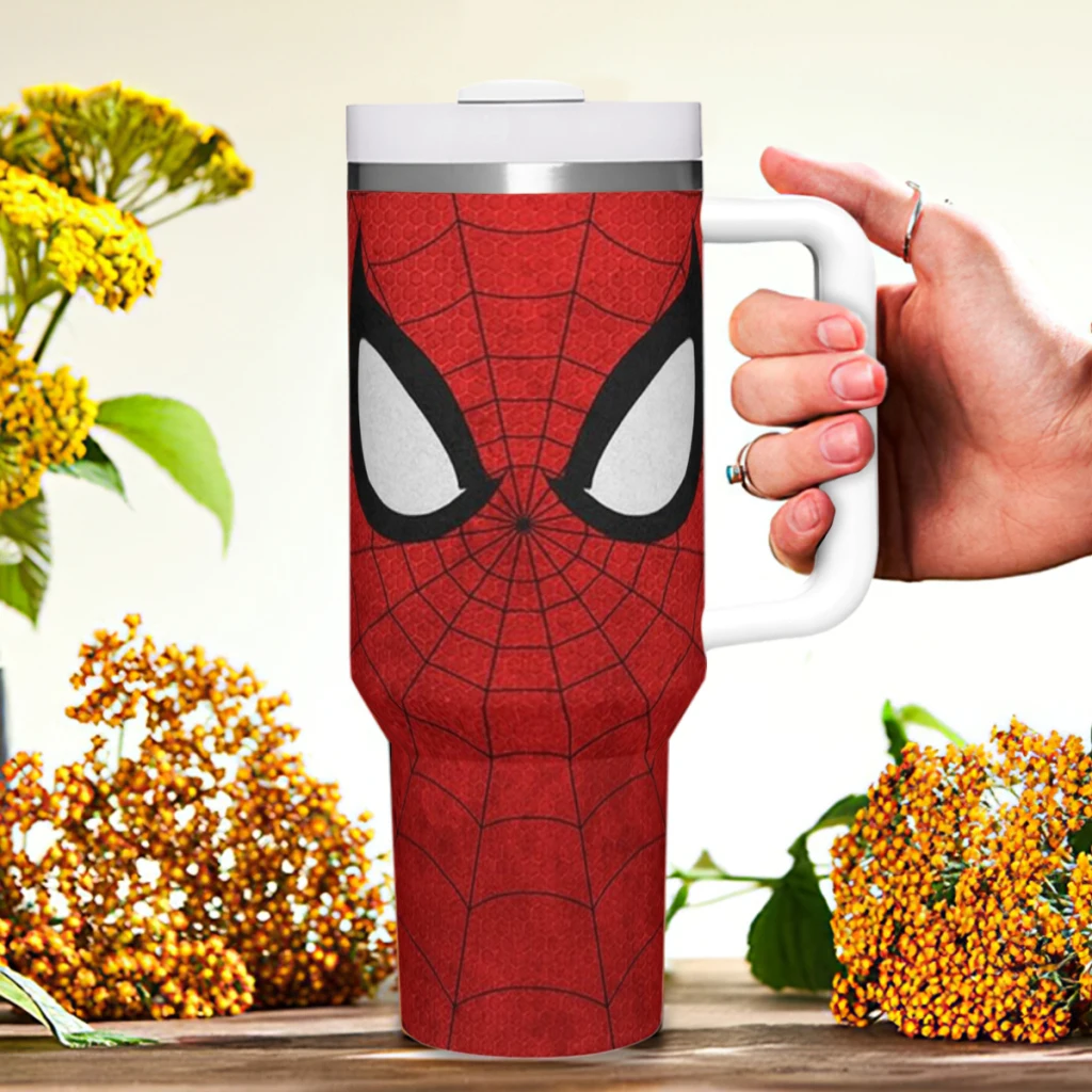 Car Travel Mugs Spider Man Spider Man Stainless Steel 304 Tumbler Water Bottle 40oz/1200ml