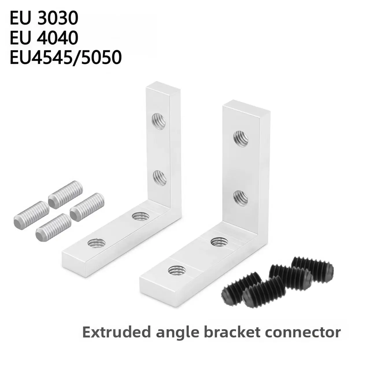 4PCS Corner Groove Connectors EU3030 4040 4545 5050 Aluminum Profile 90 Degree Connectors Industrial Aluminum Profile Fittings
