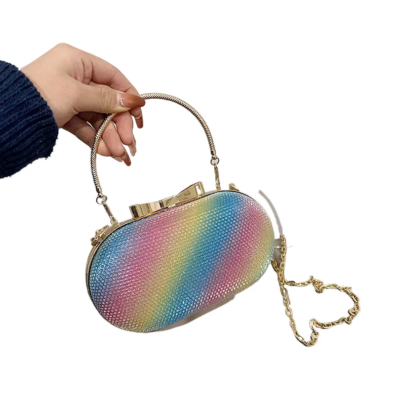 

Small Design Mini Bag for Women 2024 New Fashion Chain Crossbody Bag Dinner Bag Western Style Handbill Shoulder Bag