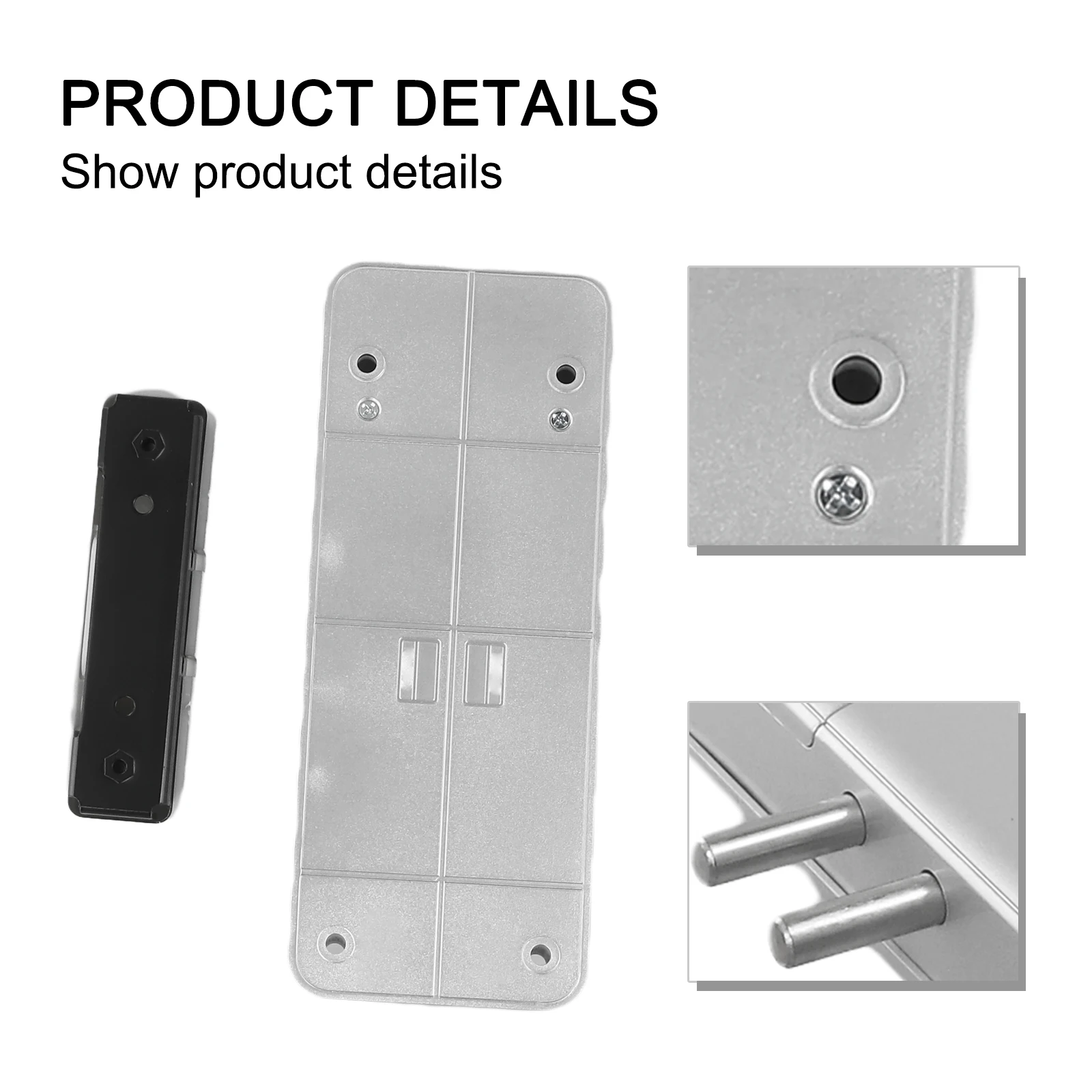 Serratura per porta invisibile Comoda flessibilità Affidabile Sicuro Smart 1 pezzo Serratura per porta antifurto nera/argento Nuovo di zecca