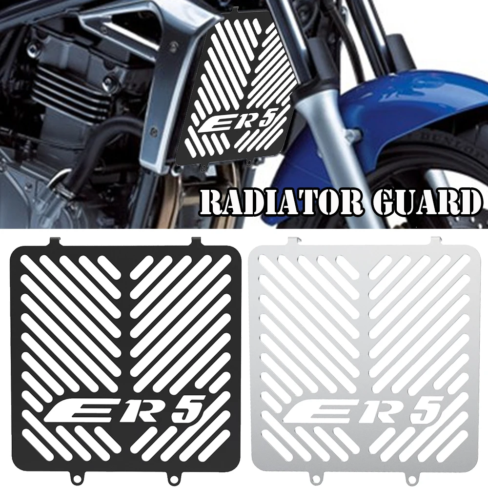 Motorcycle For Kawasaki ER-5 ER5 1997-2006 Radiator Grille Guard Protector Cover 2005 2004 2003 2002 2001 2000 ER 5 Accessories