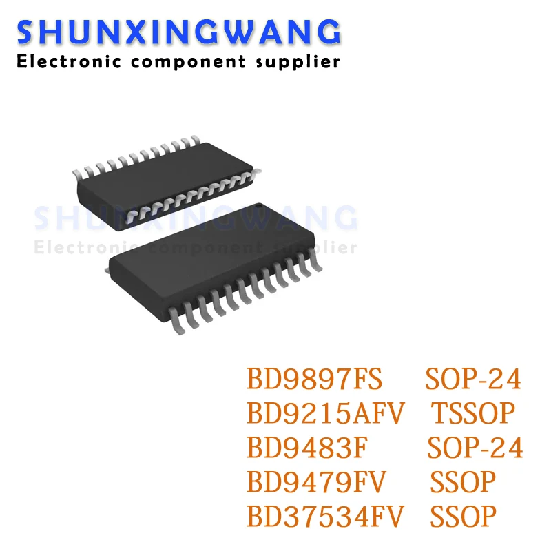 5PCS BD9897FS BD9897 SOP-24 BD9215AFV BD9215 BD9483F BD9483 BD9479FV BD9479 BD37534FV BD37534