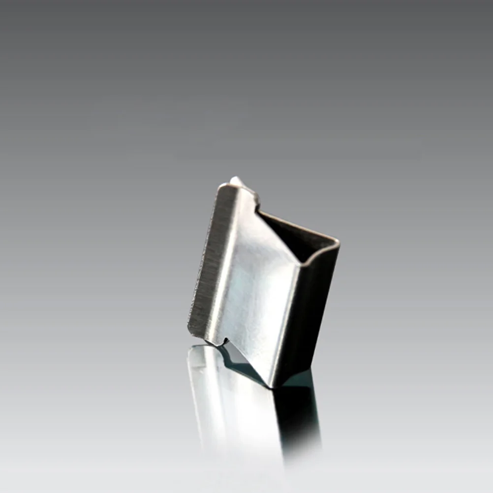 

50pcs Paper Clip Clam Dispensers Metal Refills Office School Supplies Stationery Tool Staples Reusable Documents Presentation