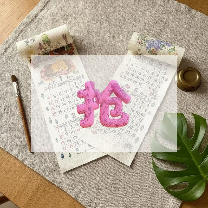 2027 Hanging Wall Calendar With Cute Hand Drawn Cartoon Patterns Perfect For Creative Home Decoration Holiday Gifts