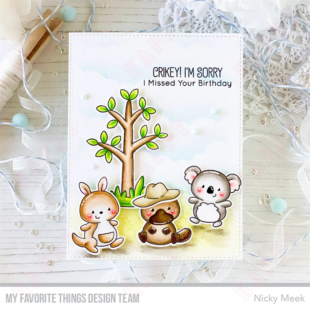 Fintastic Friends syreny czyste znaczki i metalowe matryce do robienia rękodzieła kartka z życzeniami Scrapbooking dekoracja